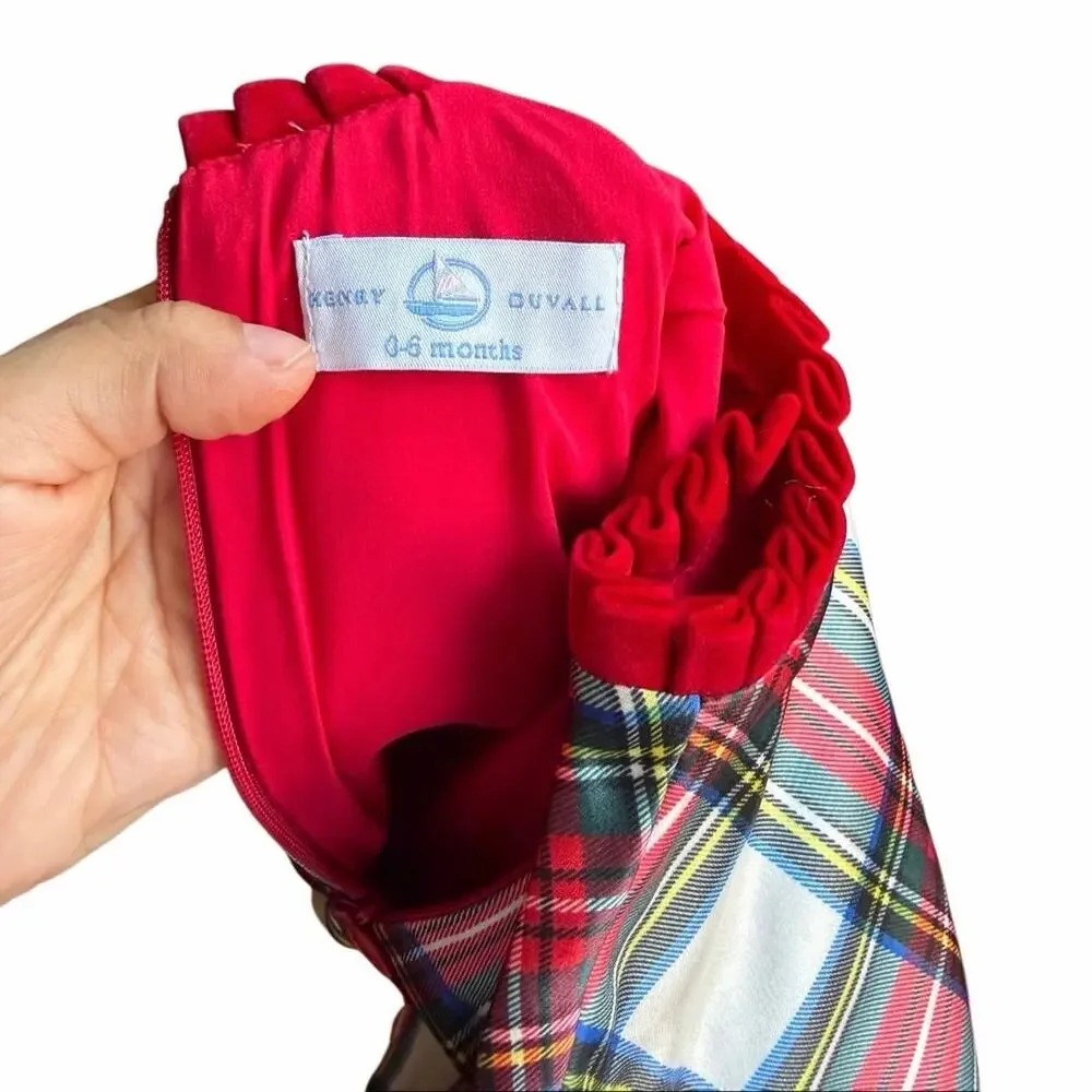 Henry‎ Duvall HAZEL BUBBLE TOWNSEND TARTAN Baby Size 0-6 Months Christmas Plaid